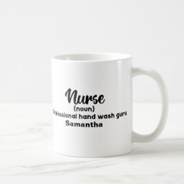 Personalisierte Funny Nurse Definition Kaffeetasse