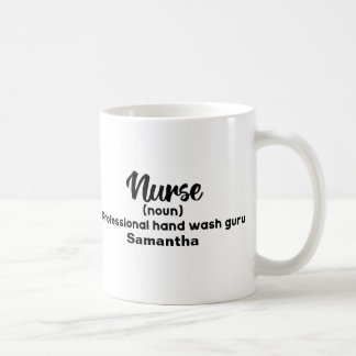 Personalisierte Funny Nurse Definition Kaffeetasse
