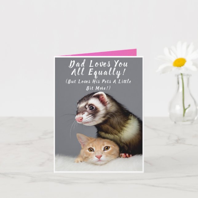 Personalisierte Funny Pet Foto Vatertag Card Karte (Kleine Pflanze)