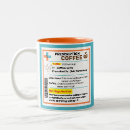 Personalisierte Funny Prescription Kaffee Tasse