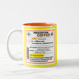 Personalisierte Funny Prescription Kaffee Tasse