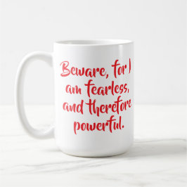 Personalisierte Furchtlose Frauenquote Moderne Sch Kaffeetasse