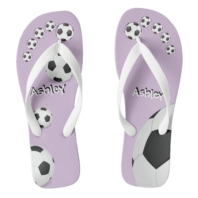 Personalisierte Fußball-Flip-Flops Flip Flops (Fußbett)