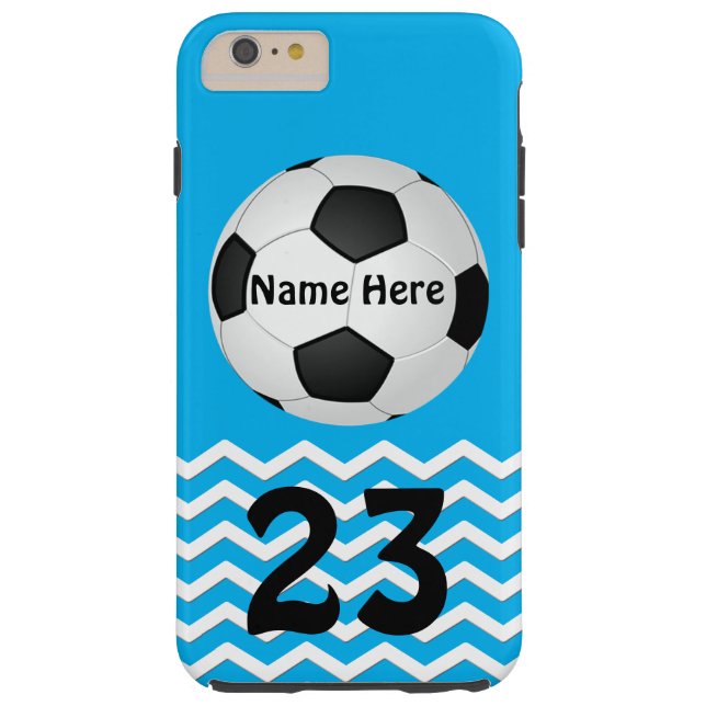 Personalisierte Fußball iPhone Hüllen für Mädchen (Rückseite)