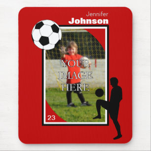 Personalisierte Fußball-Mausunterlage Mousepad