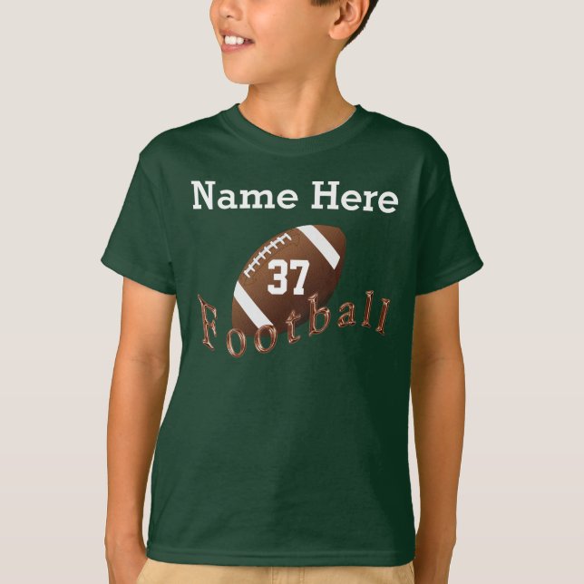 PERSONALISIERTE Fußball-Shirts für Kinder NAME, T-Shirt (Vorderseite)