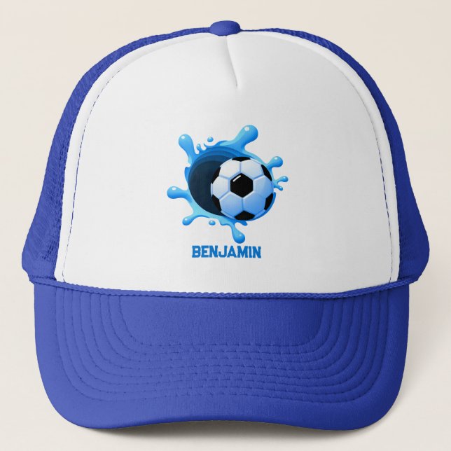 Personalisierte Fußball Trucker Mütze (Vorderseite)