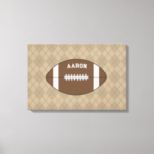 Personalisierte Fußball-Wandkunst-Dekoration Leinwanddruck