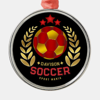 Personalisierte Fußball-Wappen-Kunst Ornament Aus Metall