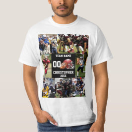Personalisierte Fußballfotografie T-Shirt