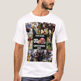 Personalisierte Fußballfotografie T-Shirt