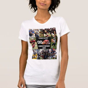 Personalisierte Fußballfotografie T-Shirt