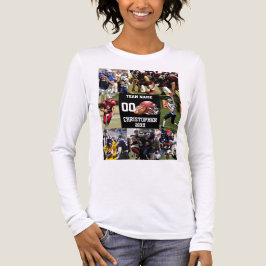 Personalisierte Fußballfotografie Tri-Blend Shirt