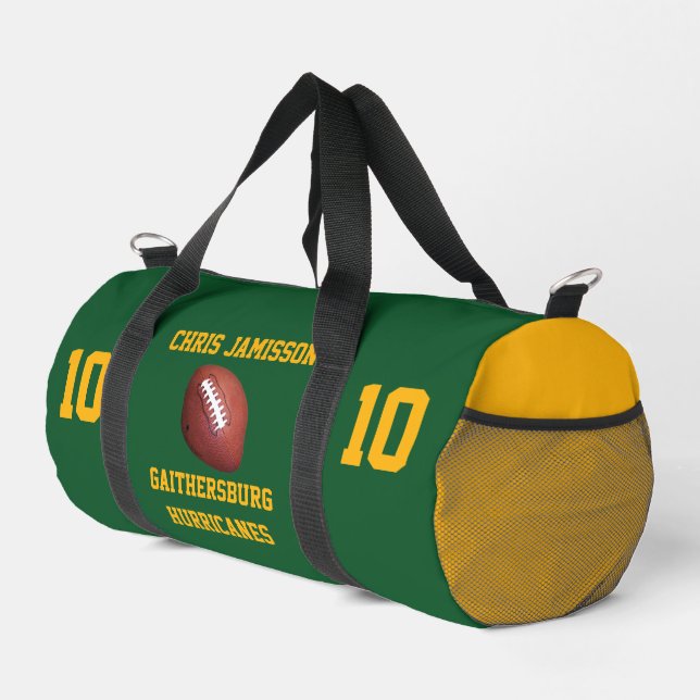 Personalisierte Fußballmannschaft, Trainer oder Sp Duffle Bag (Rechte Ecke)