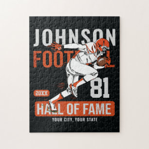 Personalisierte Fußballspieler-Mannschaftsnummer-S Puzzle