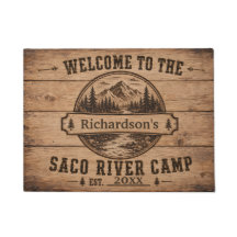 Personalisierte Fußmatte Saco River Camp