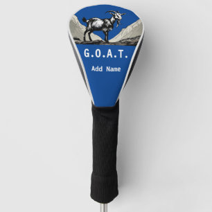 Personalisierte G.O.A.T Golf Driver Cover Headcover