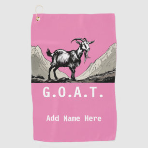 Personalisierte G.O.A.T. Golfhandtuch