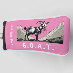 Personalisierte G.O.A.T Putter-Abdeckung Golf Headcover