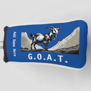 Personalisierte G.O.A.T Putter-Abdeckung Golf Headcover