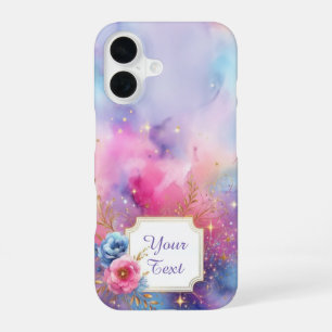 Personalisierte Galaktische Blüte iPhone 16 Hülle