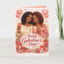 Personalisierte Galentine's Day-Grußkarte