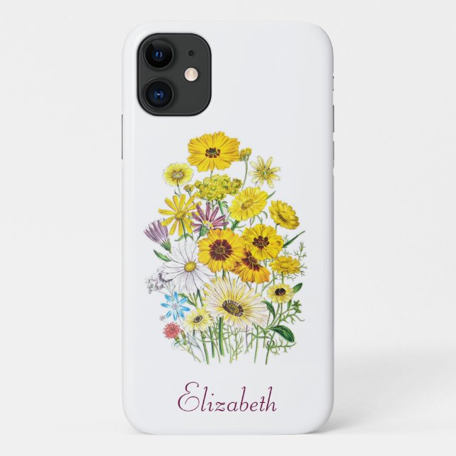 Personalisierte Gänseblümchen Case-Mate iPhone Hülle (Rückseite)