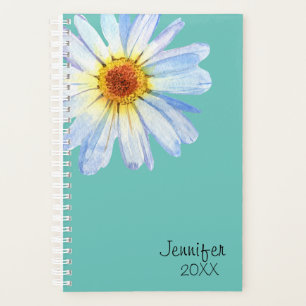 Personalisierte Gänseblume Gelb Trend Maßgeschneid Planer