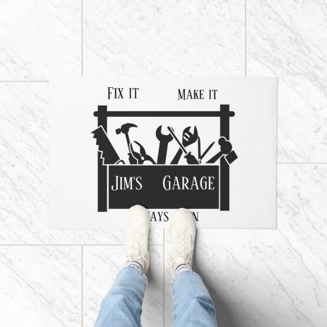 Personalisierte Garage Fußmatte (Indoor)