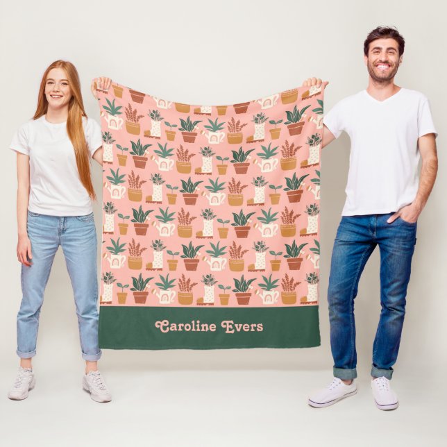 Personalisierte Gartenarbeit Fleecedecke (Beispiel)