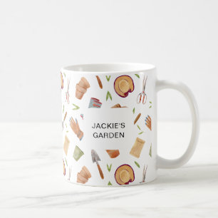Personalisierte Gartenwerkzeuge Kaffeetasse