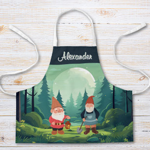 Personalisierte Gartenzwerg-Kinder-Schürze Schürze