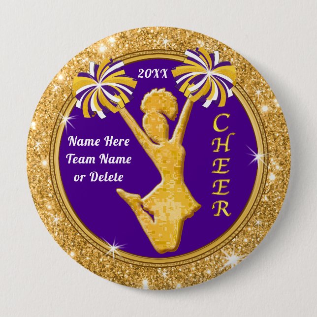 Personalisierte Gastgeschenk, Cheerleader-Button, Button (Vorderseite)