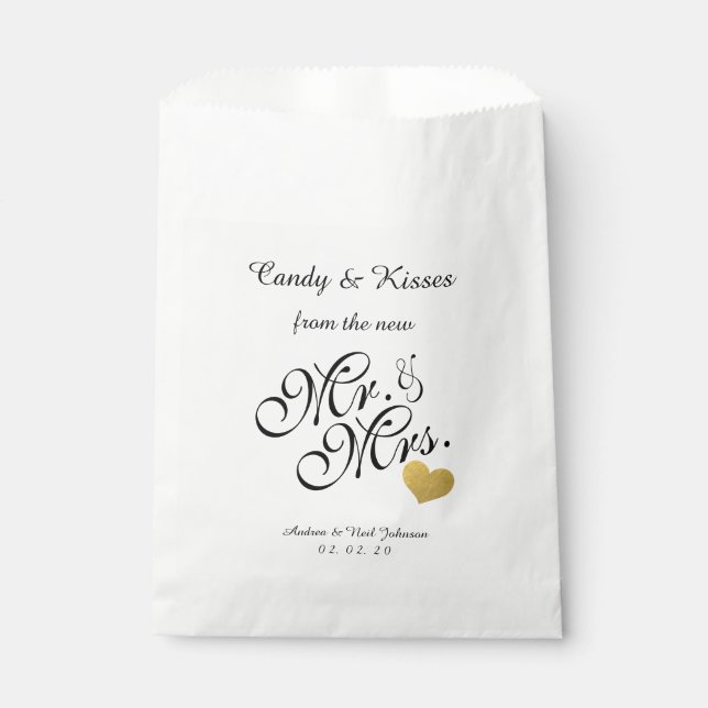 Personalisierte Gastgeschenk Hochzeit Bag Candy Ki Geschenktütchen (Vorderseite)