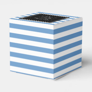 Personalisierte Gastgeschenk Hochzeit   Blauweißst Geschenkschachtel