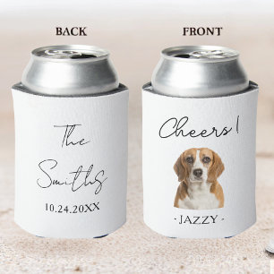 Personalisierte Gastgeschenk Hochzeit Hunde Hausti Dosenkühler