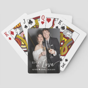 Personalisierte Gastgeschenk Hochzeit "Lucky in Li Spielkarten