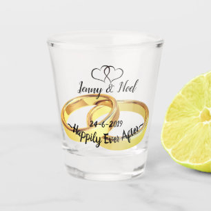 Personalisierte Gastgeschenk Hochzeit Schnapsglas