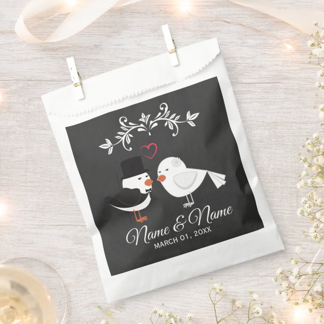 Personalisierte Gastgeschenk Hochzeiten Geschenktütchen (Ausgeschnitten)