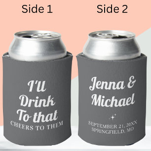 Personalisierte Gastgeschenke für Hochzeiten Dosenkühler