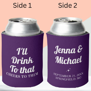 Personalisierte Gastgeschenke für Hochzeiten Dosenkühler