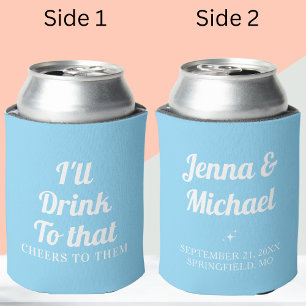 Personalisierte Gastgeschenke für Hochzeiten Dosenkühler