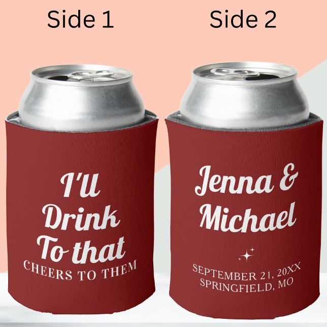 Personalisierte Gastgeschenke für Hochzeiten Dosenkühler (Von Creator hochgeladen)