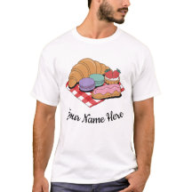 Personalisierte Gebäckliebhaber-Croissant-Éclair-B