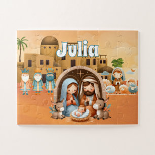 Personalisierte Geburt Christi Puzzle