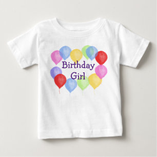 Personalisierte Geburtstags-Ballonparty Baby T-shirt