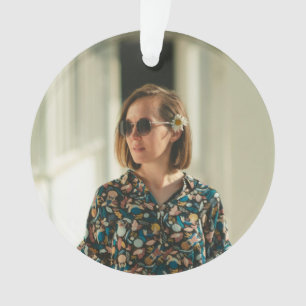 Personalisierte Geburtstags-Ornamente – Foto & Nac Ornament