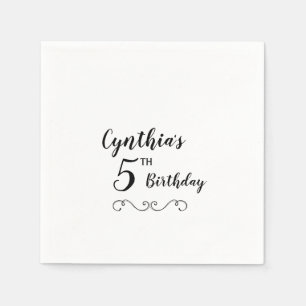 Personalisierte Geburtstags-Party-Servietten Serviette