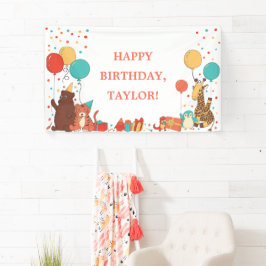 Personalisierte Geburtstagsfeier mit Luftballons f Banner