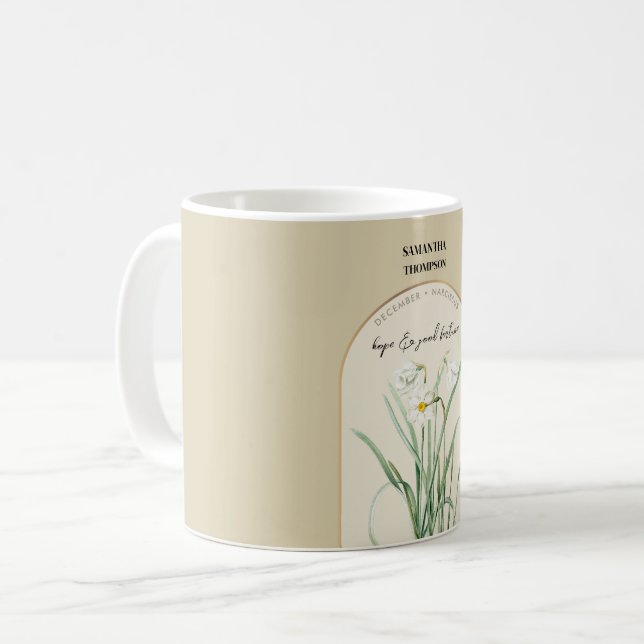 Personalisierte Geburtstagsfeier Monat Dezember Na Kaffeetasse (Vorderseite Links)